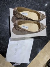 Size 7 Jimmy Choo Coarse Gold