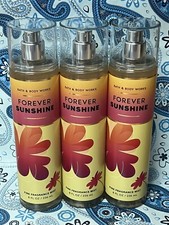 3 Bath & Body Works Forever Sunshine Fine Fragrance Body Mist Spray 8 oz