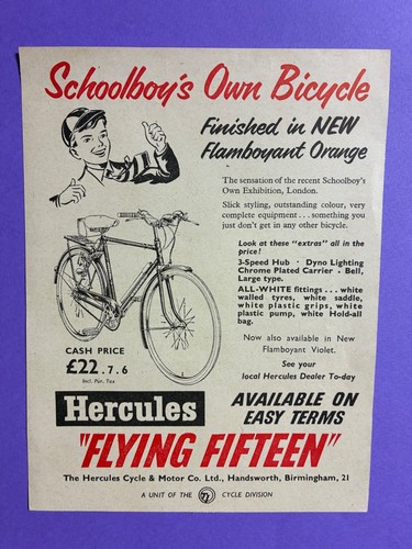 Hercules flying fifteen advert - hercules,