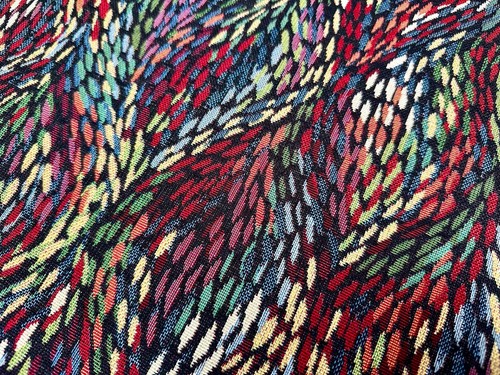 Woven gobelin fabric - fabric, vibrant