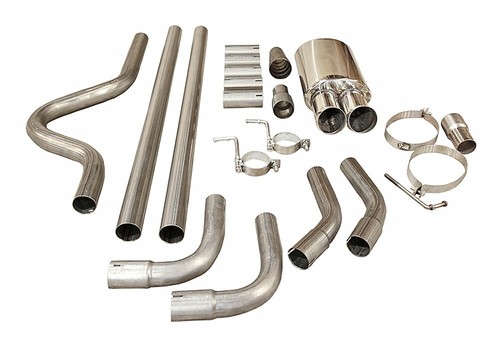 Stainless steel cat back - steel,