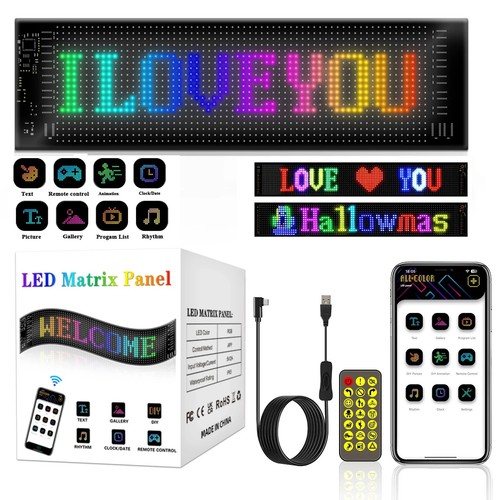 App programmable car led sign - app,