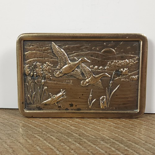 Vintage mallard flying duck - vintage,