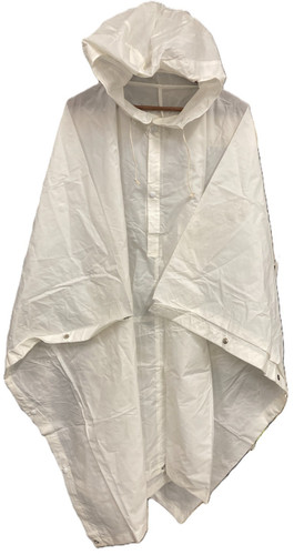 Poncho white swiss issue - poncho,