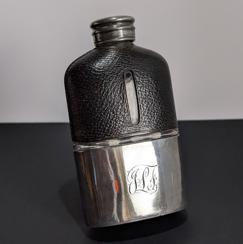 Antique epbm hip flask - antique,