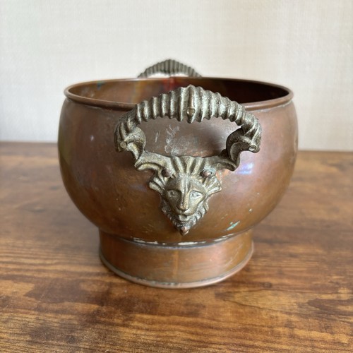 Vintage copper jardinière - vintage,