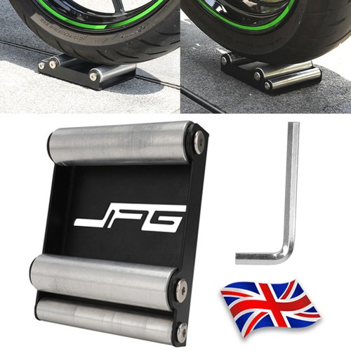 Motorcycle wheel roller - wheel, stand