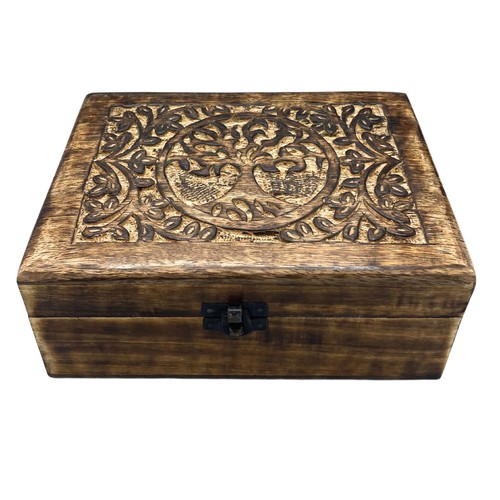 Large wooden keepsake - wooden, box