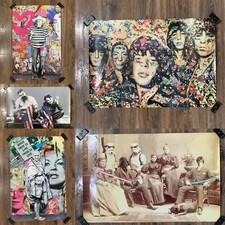 Mr BRAINWASH Poster Bundle Lot of 5 Not Mint Pre Owned Damaged Read Description