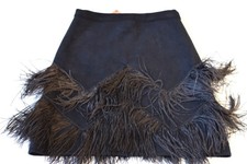 No.21 Black Feather-Trim Mini
