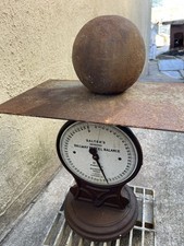 Cast iron cannon ball like metal ball vintage antique 