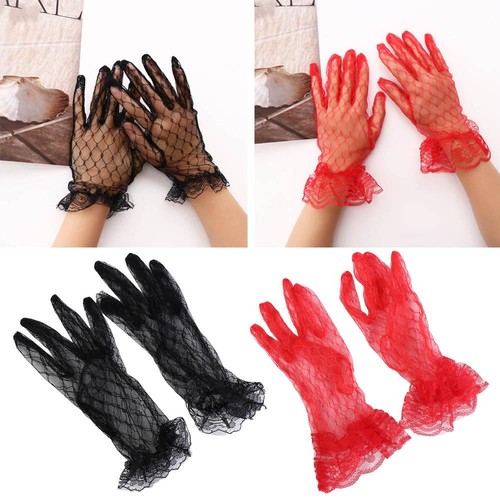 1pair elegant thin gauze lace - 1pair,