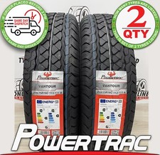 2 X 215 75 16C POWERTRAC 215/75R16C 113/111R BRAND NEW VAN C B LABELS 2157516C