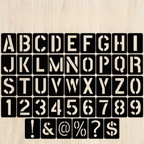 Pcs letter stencils large - letter,