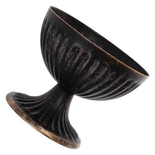 High footed urn vase - high, metal