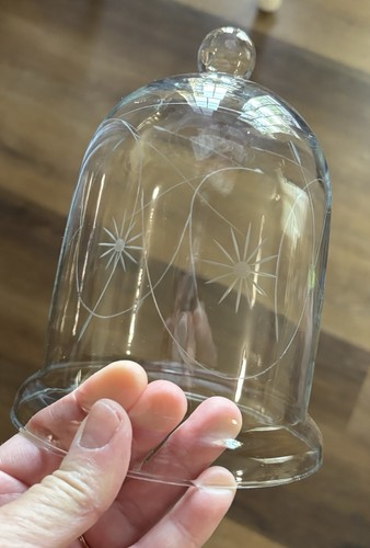 Vintage bell jar glass cloche - vintage,