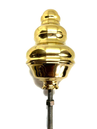 Solid brass bed knob - brass,