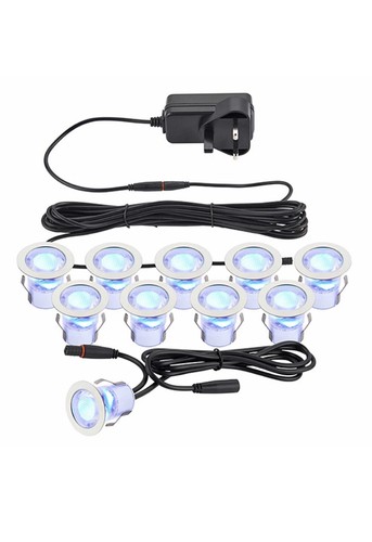 Set 30mm ip44 led - ip44, blue