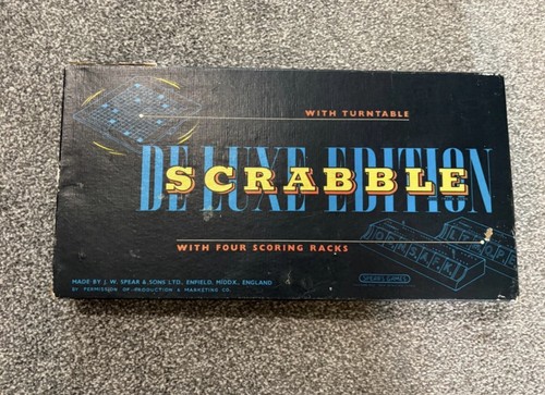 Vintage 1950s scrabble - scrabble, deluxe