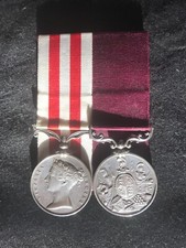 Victorian medal pair Indian mutiny/LSGC.VR Royal Horse Arty, late Madras