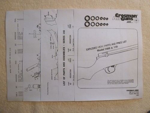 Crosman 1400 140 two o - 140, o-ring