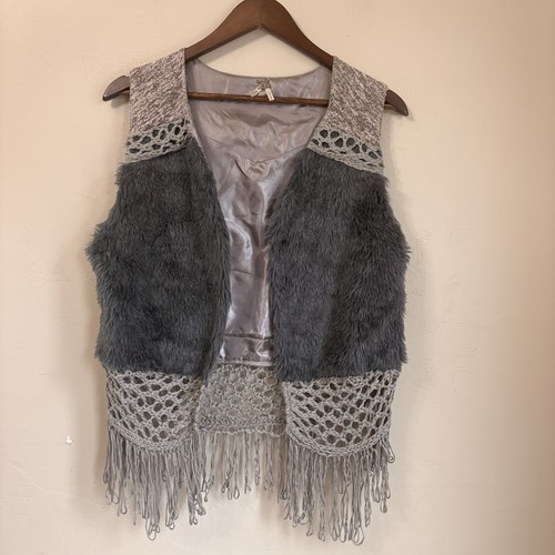 Bke boho faux fur vest - boho,