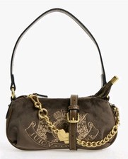 Juicy Couture Bag Twig Dog Hobo Velvet Brown Y2K Crossbody RRP £135 BNWT