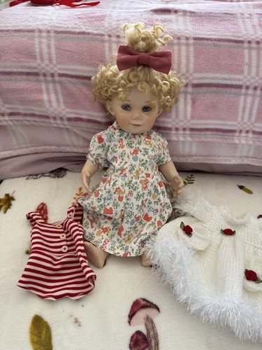 Franklin mint porcelain - porcelain, doll