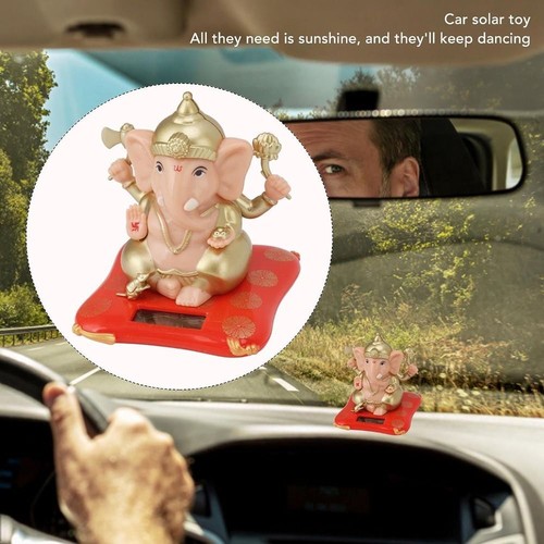 Solar powered ganesha ornament - solar,