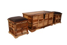 Sheesham wood Coffee Table Chest Set /3 