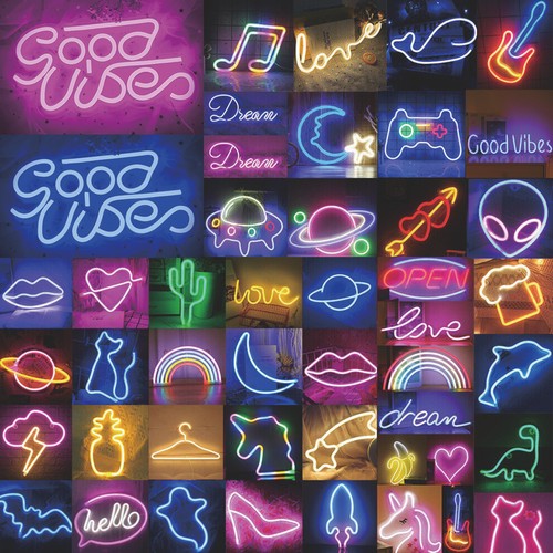 Usb battery led neon sign - neon,