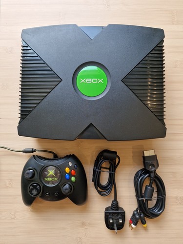Original xbox console black - original,