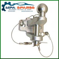 DUAL TOW HITCH EXTENDED BALL 3500 kg 50MM BALL & 25MM PIN