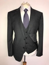 EMPORIO ARMANI M Line - Slim Fit 3 PIECE GREY SUIT -UK 46 Reg - W38 L29 - LOVELY