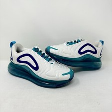 Nike Air Max 720 White Purple Spirit Teal Running Shoes AR9293-100 Women's Sz 6