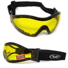 Z-33 Yellow Tinted Freefall Skydiving Paragliding Paramotor Parasports Goggles