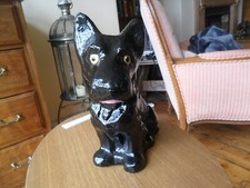Large Black Stone Scottie