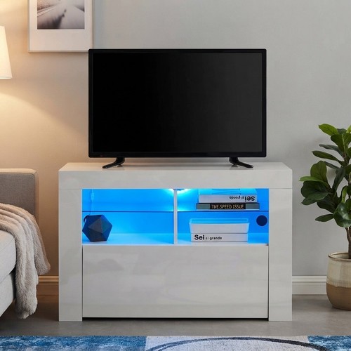 Stylish white corner stand - white,
