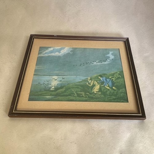 Vintage framed wildfowling - framed,