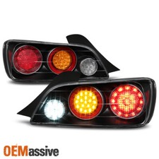 Fit 2004-2009 Honda S2000 S2K AP2 FULL LED Style Black Taillights Taillamps Pair