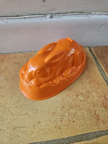 Vintage retro orange rabbit - retro,