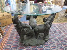 glass coffee table with top