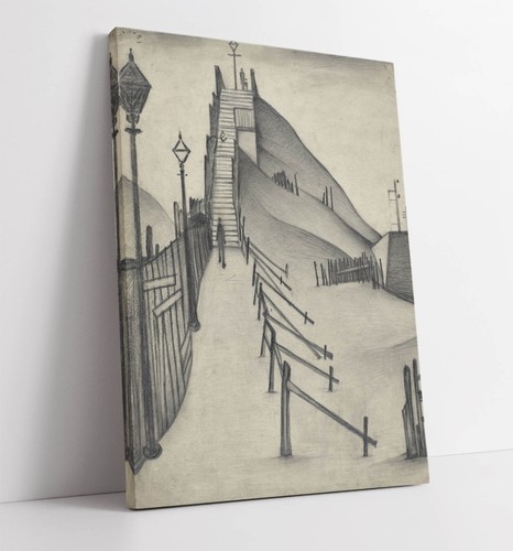 Lowry the steps framed - lowry,,
