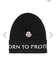 Moncler Black embroidered wool