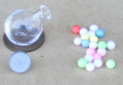 Dolls house glass jar 20 - glass,