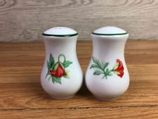 Royal Doulton Porcelain Poppies Salt And Pepper Pots 