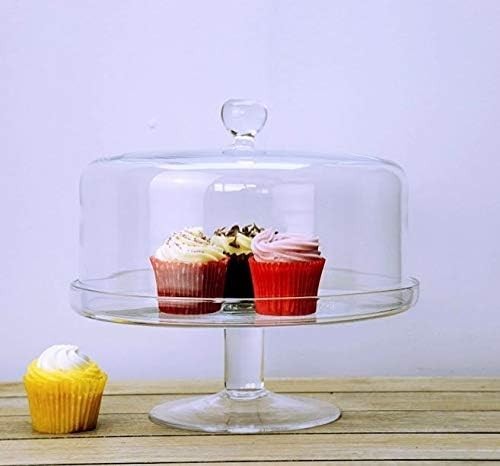 Large glass cake pastry cheese - large,