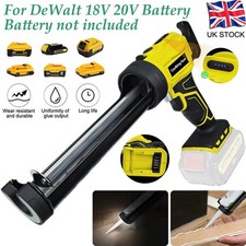 Cordless Caulking Gun Glass Mastic Sealant Glue Filling Tool For DeWalt 18V 20V