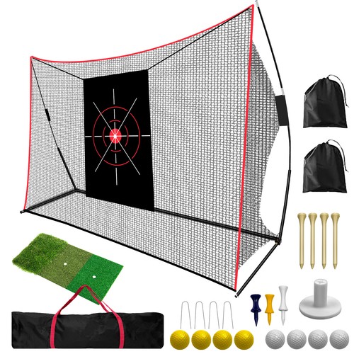 Golf practice net 10x7ft with - golf,