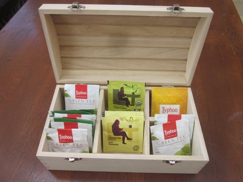 Wooden tea box - tea, box: